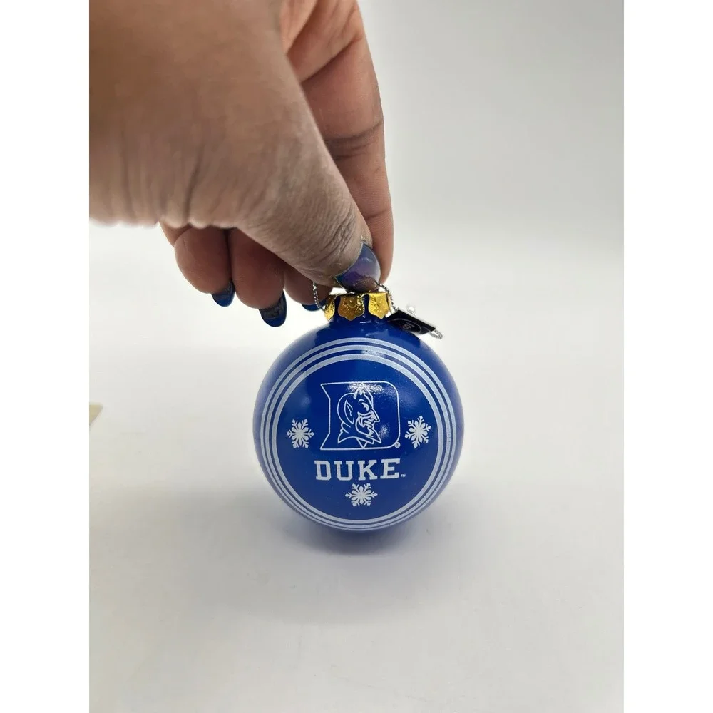 NEW‎ Duke Blue Devils NCAA Glass Ball Ornament Forever Collectibles